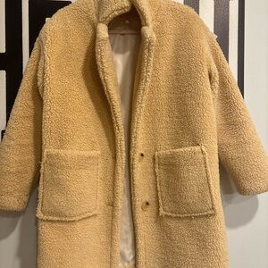 Plush Teddy Fleece Jacket Size S